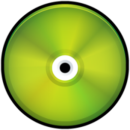 CD Colored Green Icon 256x256 png
